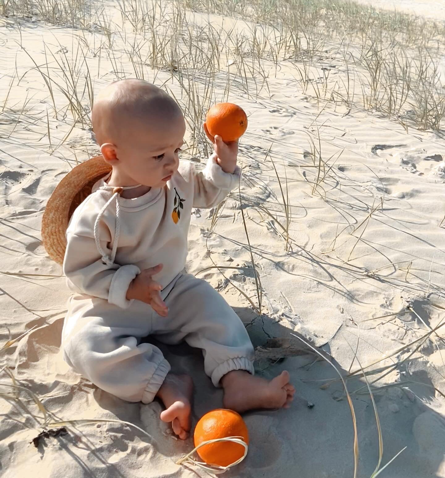 ‘Orange’ jumper & pants set