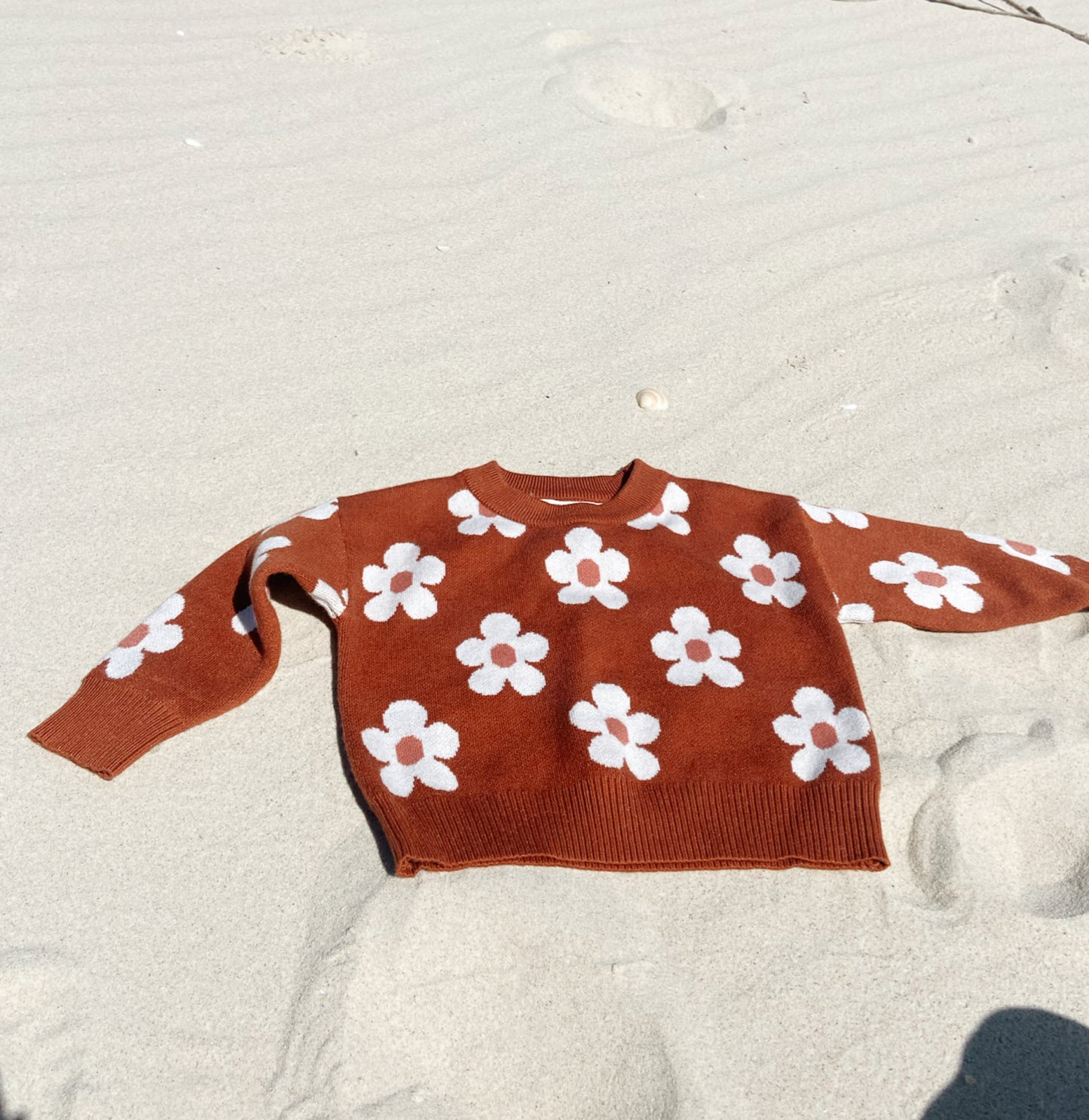 Brown flower jumper