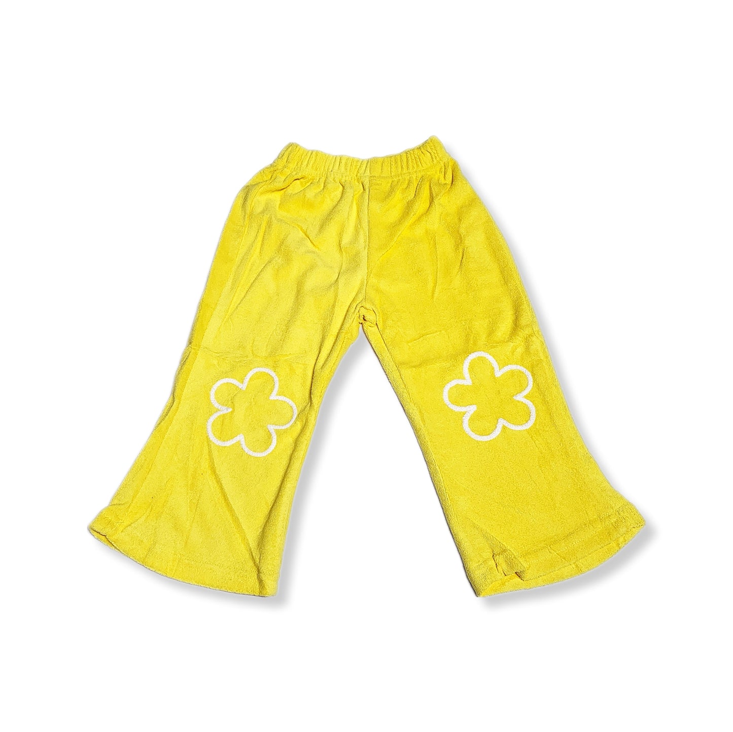 “Daisy pants” yellow terry towel