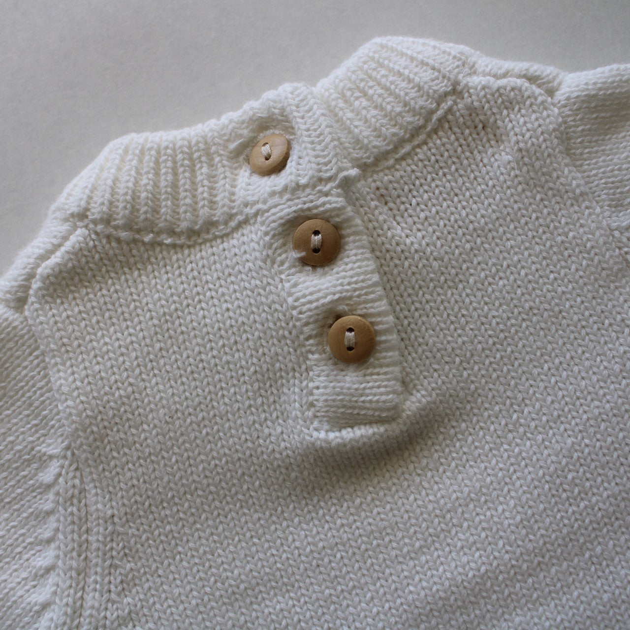 Knit Frills Onesie White